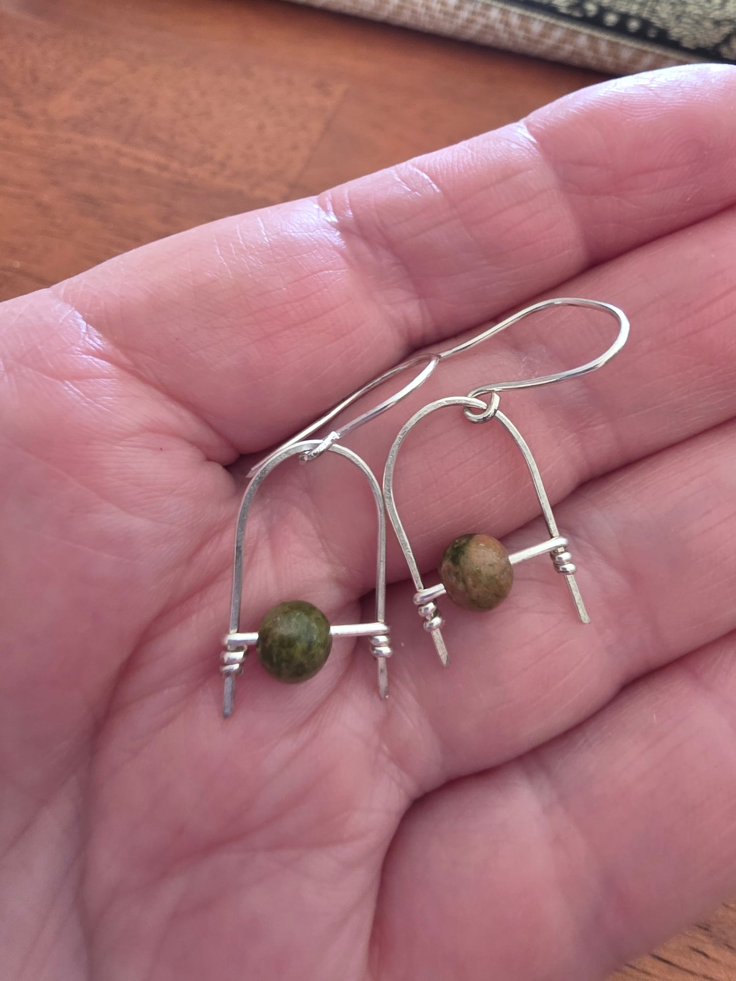 Unakite and sterling silver