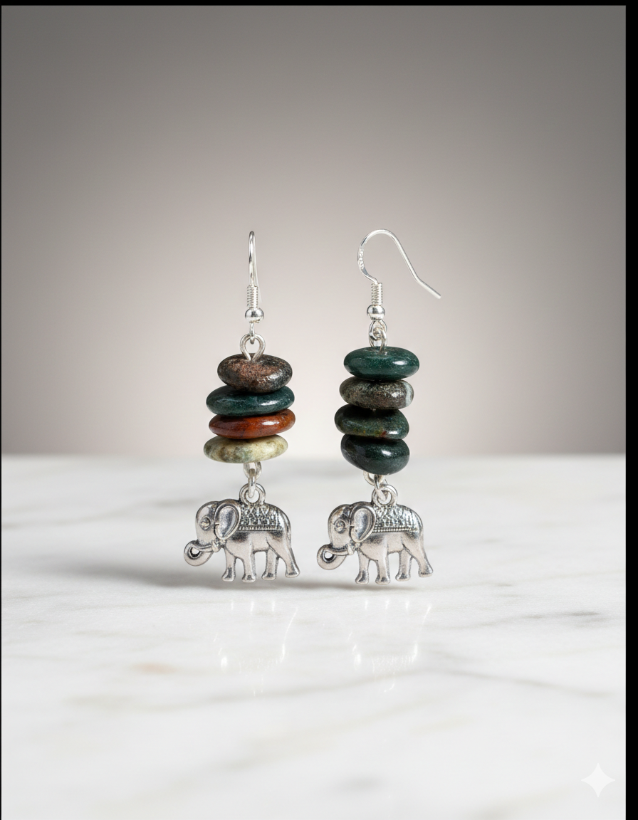Agate earrings
