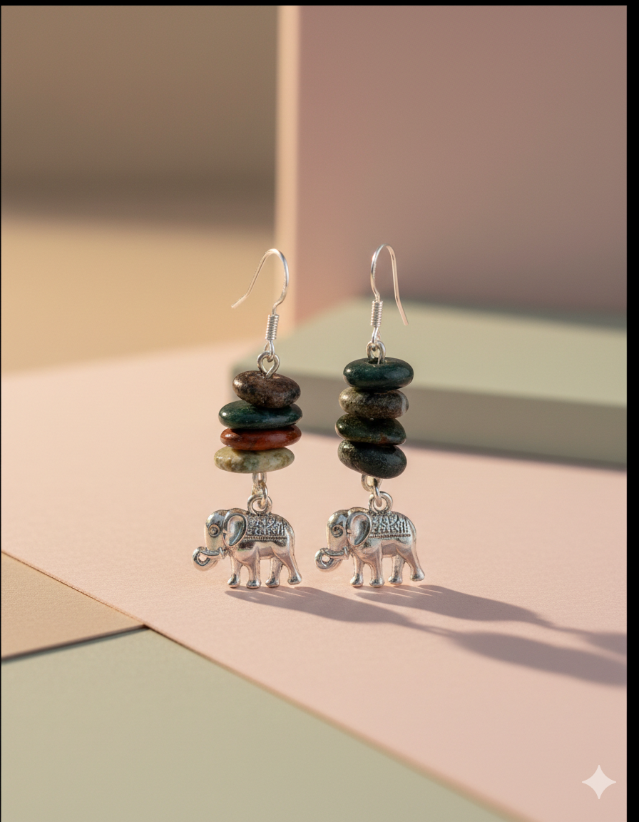 Agate earrings