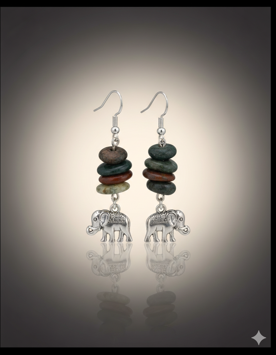 Agate earrings