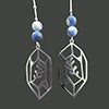 Image for Silver/ sodalite earrings