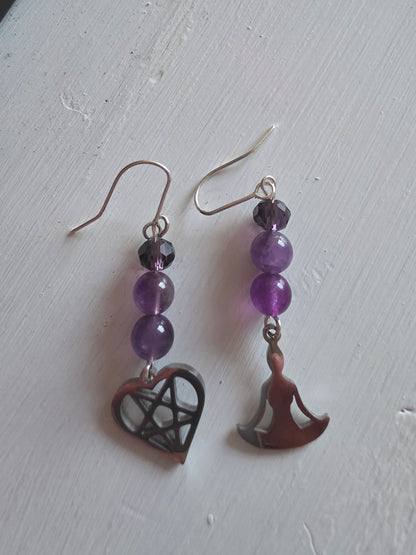 Amethyst earrings