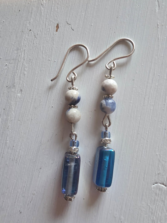 Sodalite and glass