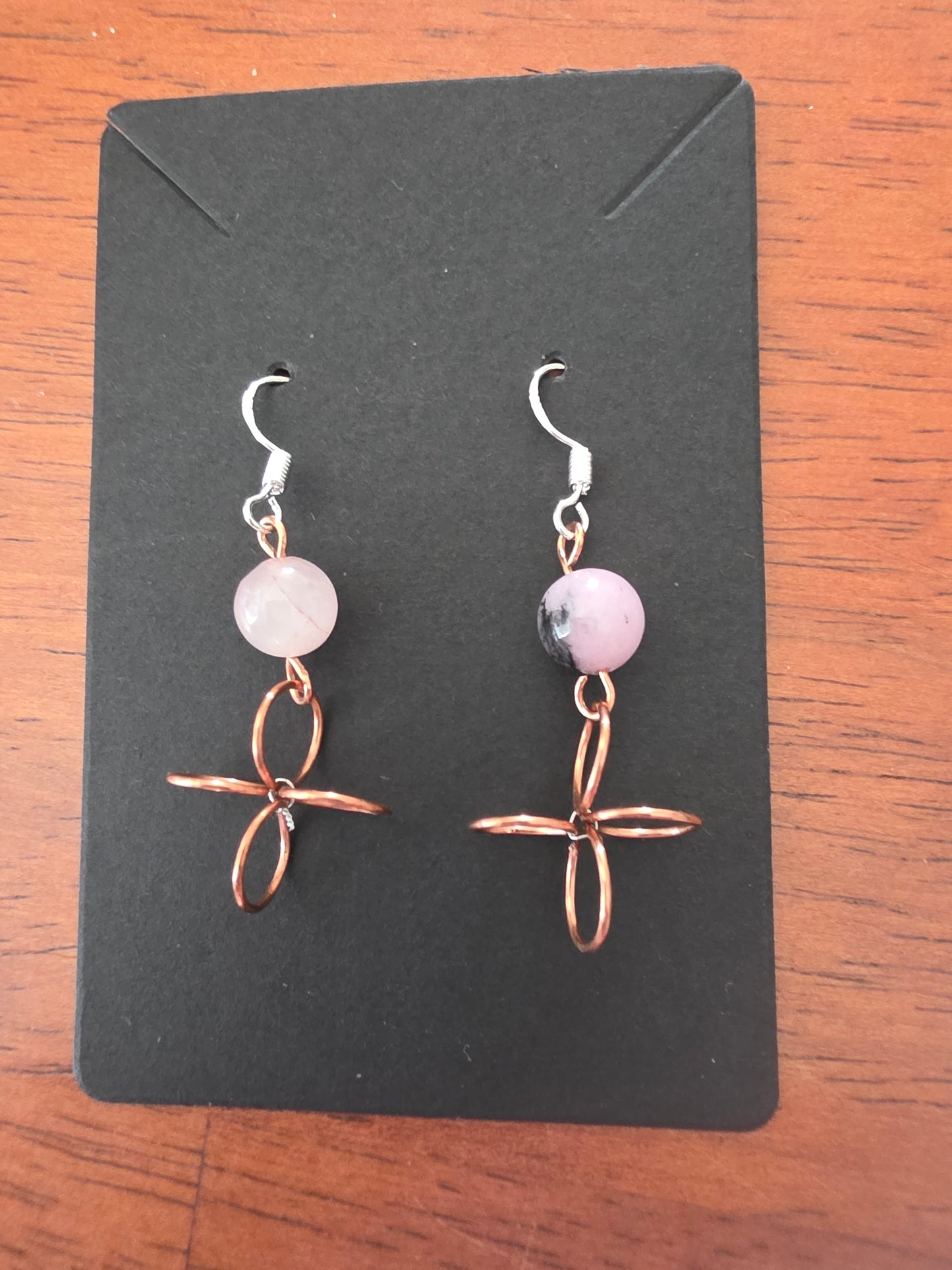 Pink Jasper earrings