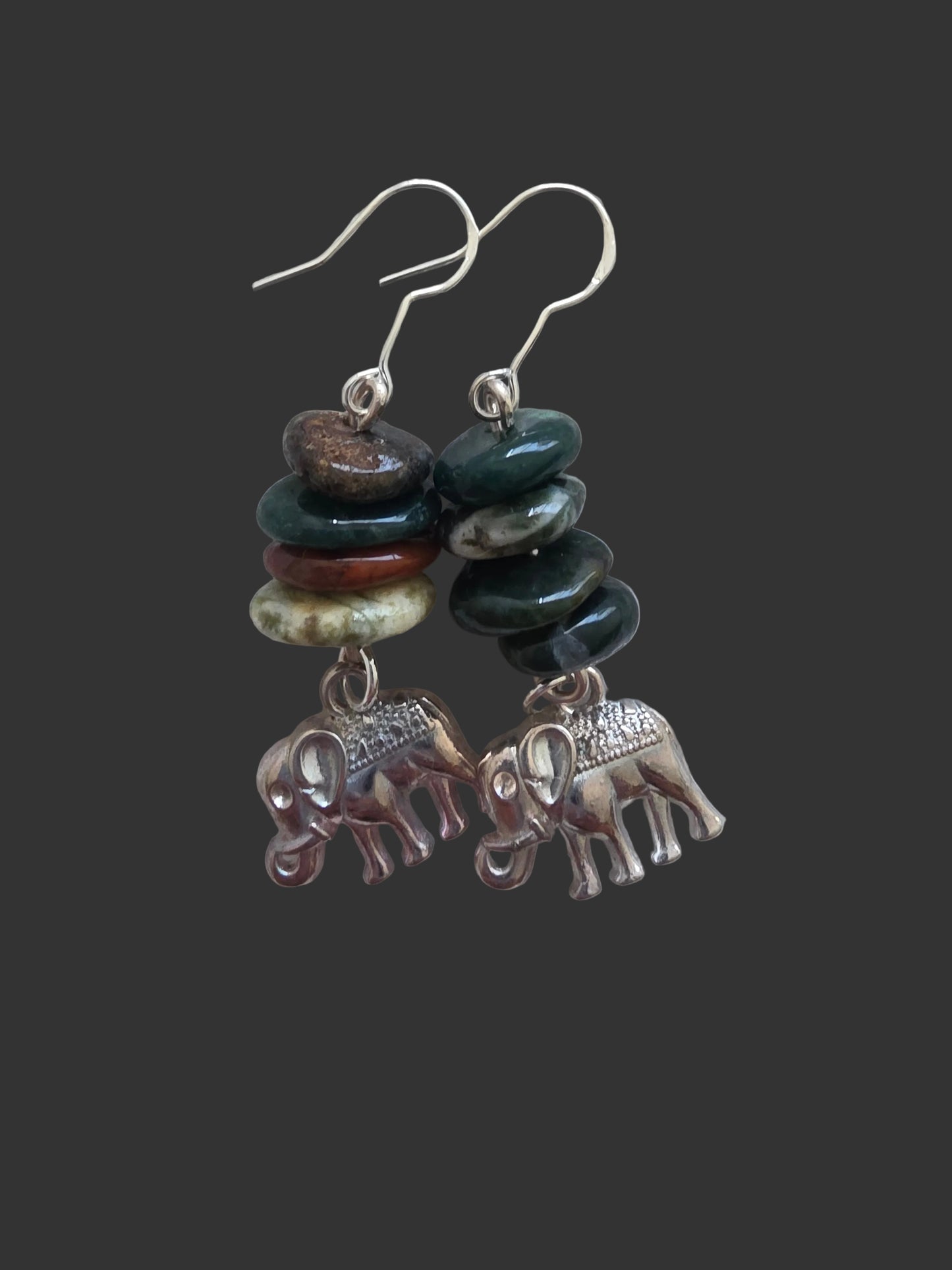 Agate earrings