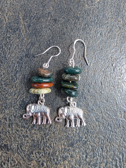 Agate earrings