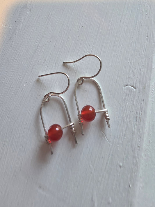 Carnelian earrings